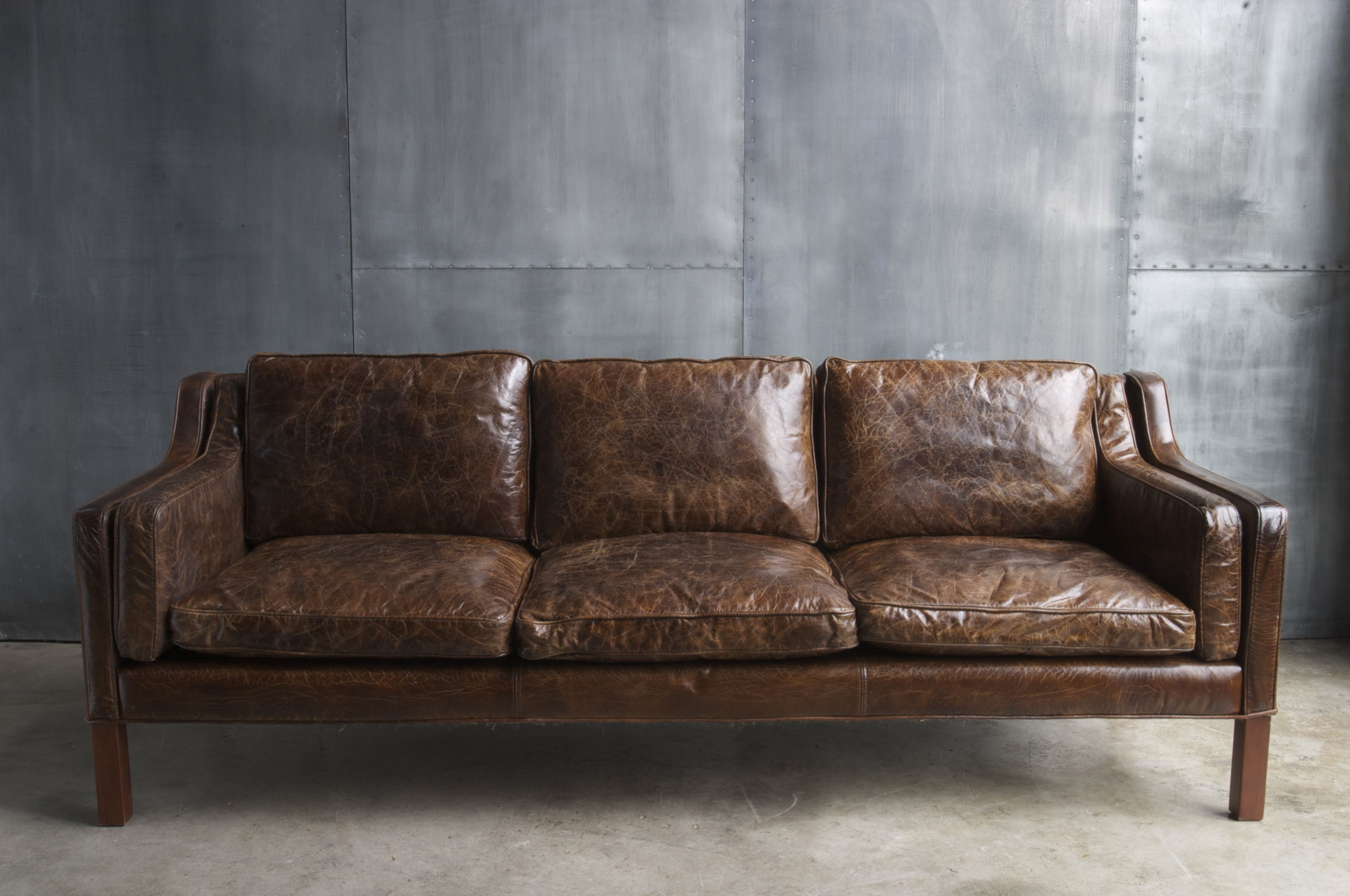 HL10] Sofa piel marron - Sofas, Sillas & Butacas - CATÁLOGO - CONCHA